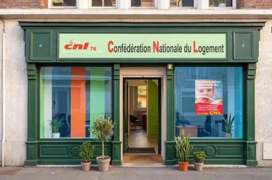 Façade du local de la CNL 76, 6 rue Auguste Houzeau à Rouen